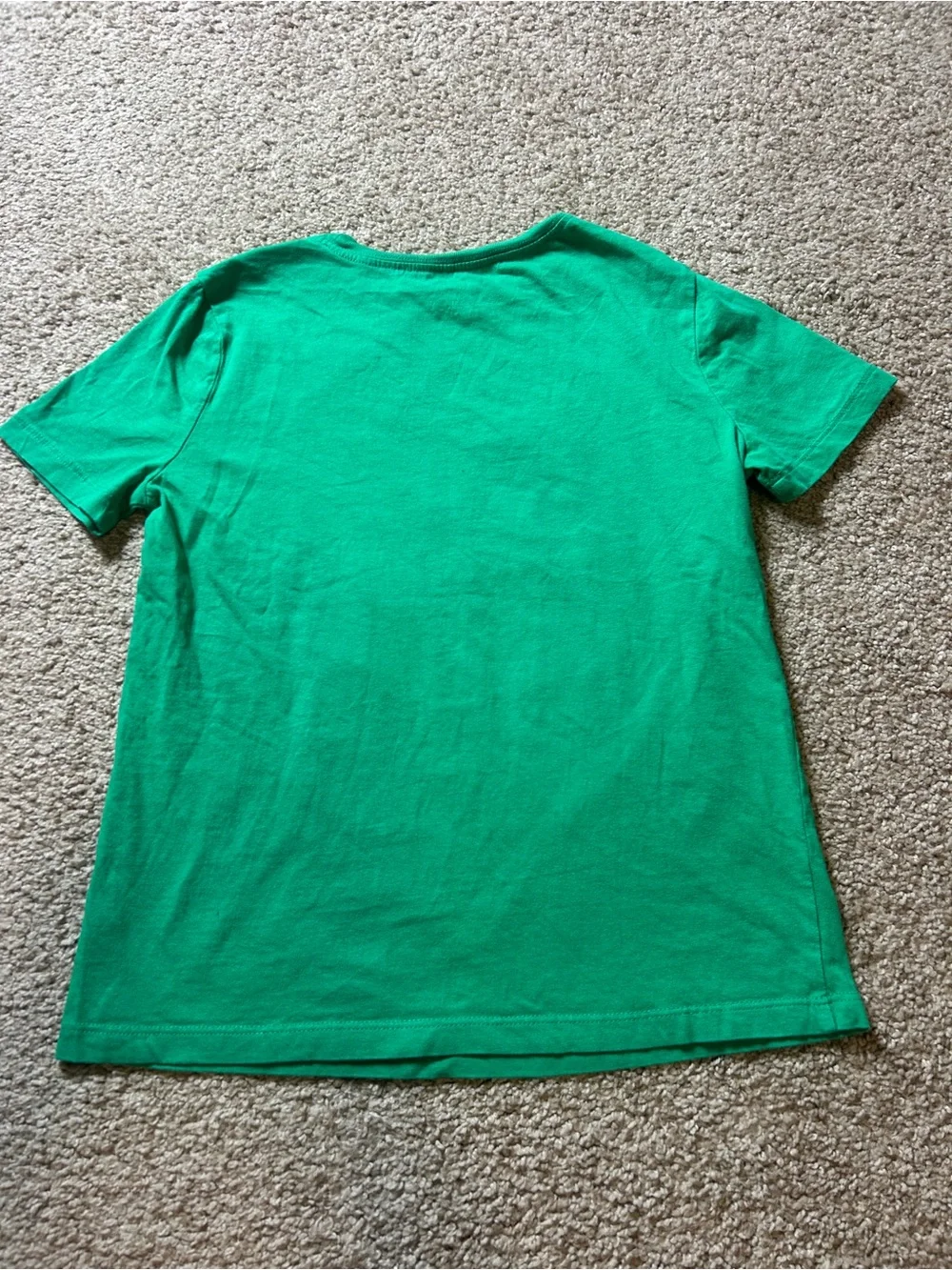 Carters Boys Green Graphic T Shirt Construction Monster Truck Short Sleeve